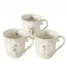 Чаша Mug 350мл със зайчета Cute три декора